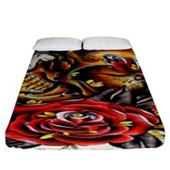 Flower Art Traditional Fitted Sheet (king Size) by BangZart