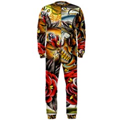 Flower Art Traditional Onepiece Jumpsuit (men)  by BangZart