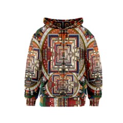 Colorful Mandala Kids  Zipper Hoodie