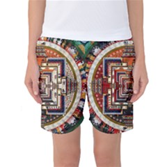 Colorful Mandala Women s Basketball Shorts by BangZart