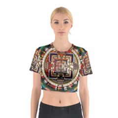 Colorful Mandala Cotton Crop Top