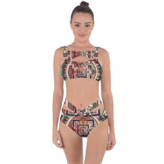 Colorful Mandala Bandaged Up Bikini Set 