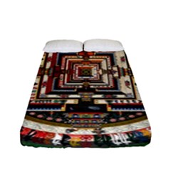 Colorful Mandala Fitted Sheet (full/ Double Size) by BangZart