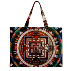 Colorful Mandala Zipper Mini Tote Bag