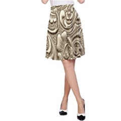 Golden European Pattern A-line Skirt by BangZart