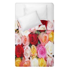 Rose Color Beautiful Flowers Duvet Cover Double Side (single Size) by BangZart