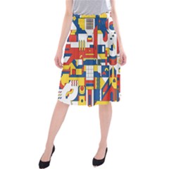 Hide And Seek Midi Beach Skirt