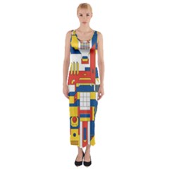 Hide And Seek Fitted Maxi Dress by BangZart