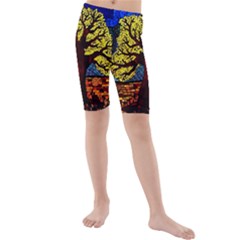 Tree Of Life Kids  Mid Length Swim Shorts