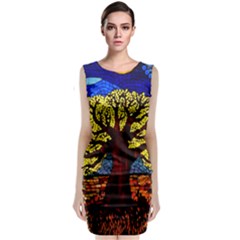 Tree Of Life Classic Sleeveless Midi Dress by BangZart