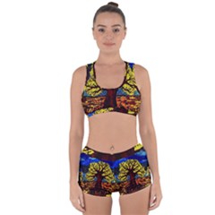 Tree Of Life Racerback Boyleg Bikini Set