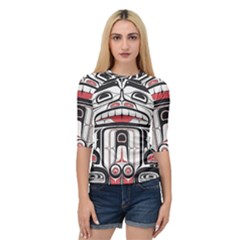 Ethnic Traditional Art Quarter Sleeve Tee