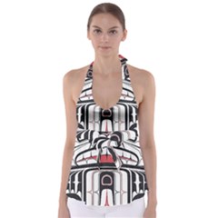 Ethnic Traditional Art Babydoll Tankini Top