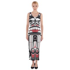 Ethnic Traditional Art Fitted Maxi Dress by BangZart