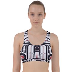 Ethnic Traditional Art Back Weave Sports Bra