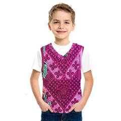 Pink Batik Cloth Fabric Kids  Sportswear by BangZart