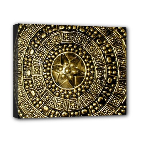 Gold Roman Shield Costume Canvas 10  X 8  by BangZart