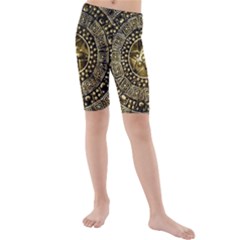 Gold Roman Shield Costume Kids  Mid Length Swim Shorts by BangZart