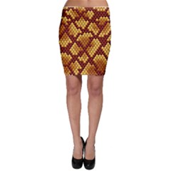 Snake Skin Pattern Vector Bodycon Skirt