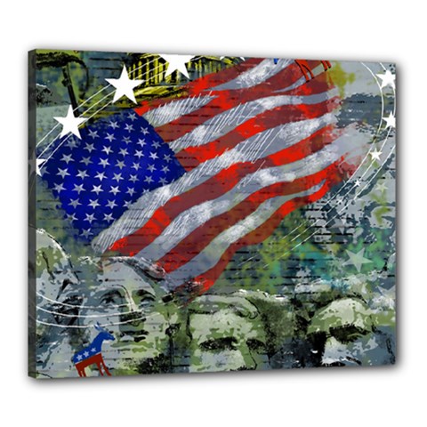 Usa United States Of America Images Independence Day Canvas 24  X 20  by BangZart