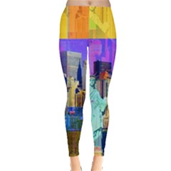 New York City The Statue Of Liberty Leggings  by BangZart