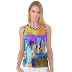 New York City The Statue Of Liberty Women s Basketball Tank Top by BangZart