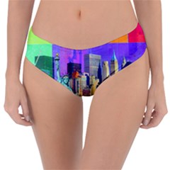 New York City The Statue Of Liberty Reversible Classic Bikini Bottoms by BangZart