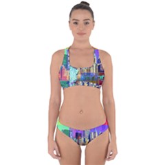 New York City The Statue Of Liberty Cross Back Hipster Bikini Set by BangZart