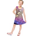 Optics Electronics Machine Technology Circuit Electronic Computer Technics Detail Psychedelic Abstra Kids  Tunic Dress View1