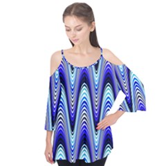 Waves Blue Flutter Tees