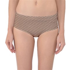 Tooling Patterns Mid-waist Bikini Bottoms by BangZart