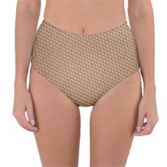 Tooling Patterns Reversible High-waist Bikini Bottoms