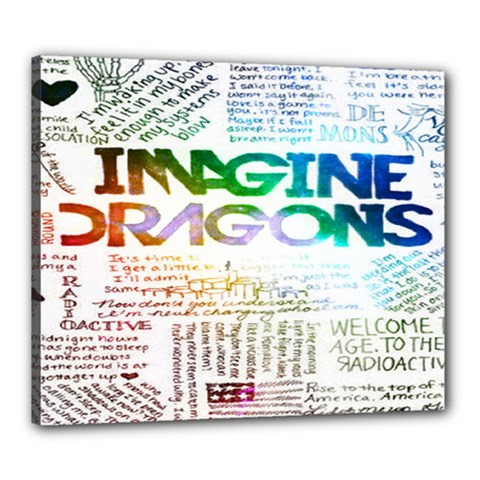 Imagine Dragons Quotes Canvas 24  X 20  by BangZart