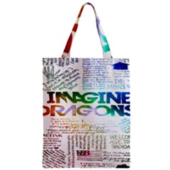 Imagine Dragons Quotes Zipper Classic Tote Bag by BangZart