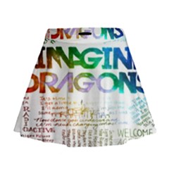 Imagine Dragons Quotes Mini Flare Skirt