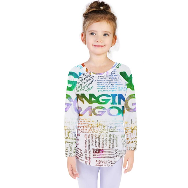 Imagine Dragons Quotes Kids  Long Sleeve Tee