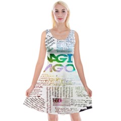 Imagine Dragons Quotes Reversible Velvet Sleeveless Dress by BangZart