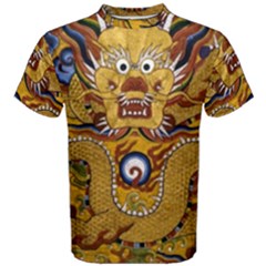 Chinese Dragon Pattern Men s Cotton Tee by BangZart