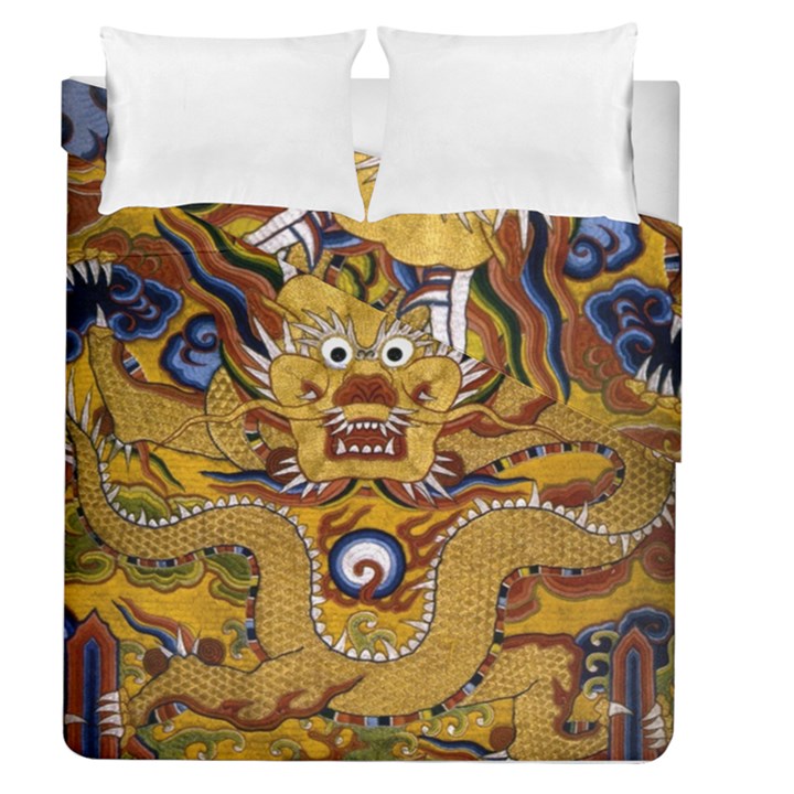 Chinese Dragon Pattern Duvet Cover Double Side (Queen Size)