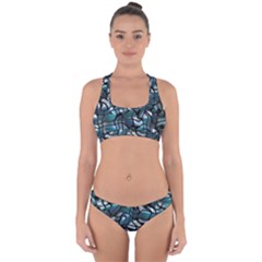 Old Spiderwebs On An Abstract Glass Cross Back Hipster Bikini Set by BangZart