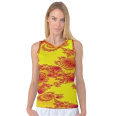 Floral Fractal Pattern Women s Basketball Tank Top by BangZart