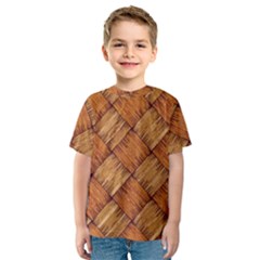 Vector Square Texture Pattern Kids  Sport Mesh Tee