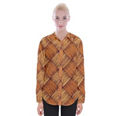 Vector Square Texture Pattern Womens Long Sleeve Shirt