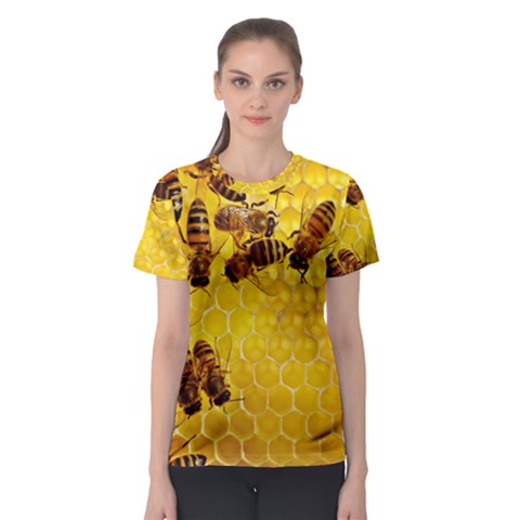 Honey Honeycomb Women s Sport Mesh Tee by BangZart