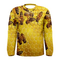 Honey Honeycomb Men s Long Sleeve Tee by BangZart