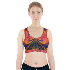 Casanova Abstract Art Colors Cool Druffix Flower Freaky Trippy Sports Bra With Pocket