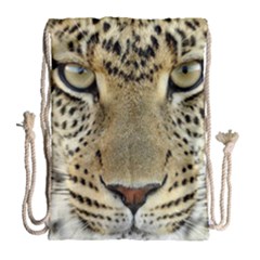 Leopard Face Drawstring Bag (large) by BangZart