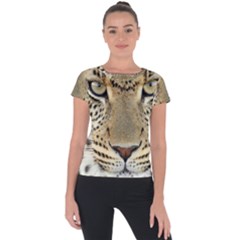 Leopard Face Short Sleeve Sports Top  by BangZart