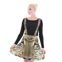 Leopard Face Suspender Skater Skirt