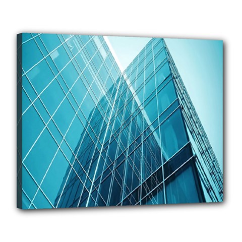 Glass Bulding Canvas 20  X 16  by BangZart